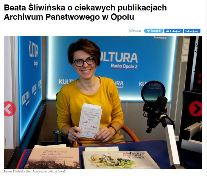 Archiwistka Beata Śliwińska